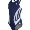 TYR Girls' Phoenix Maxfit One Piece Swimsuit -TYR Store 5670108430504 navywhite 1a