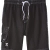 TYR Boys' Solid Challenger Swim Short (Toddler, Little Kid, Big Kid) -TYR Store 5670528811176 black 1a