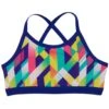 TYR Girls' Paint Party Trinity Bikini Top (Big Kid) -TYR Store 5679591817384 multi 1a