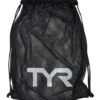 TYR Alliance Mesh Equipment Drawstring Sack Pack -TYR Store 6223891824808 black 1a
