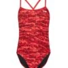 TYR Girls' Agran Trinityfit One Piece Swimsuit -TYR Store 6561258832040 red 1a