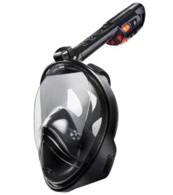 TYR Full Face Snorkel Mask -TYR Store 6628704682152 clearblackblack 2a