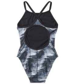 TYR Girls' Surge Diamondfit One Piece Swimsuit -TYR Store 6663792459944 titanium 2a