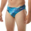 TYR Men's Surge Racer Brief Swimsuit -TYR Store 6663795671208 bluegreen 1a