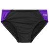 TYR Boys' Hexa Blade Racer Brief Swimsuit -TYR Store 6663920746664 blackpurple 1a