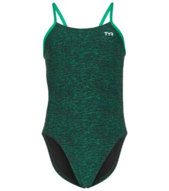TYR Girls' Lapped Cutoutfit One Piece Swimsuit