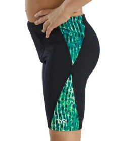 TYR Boys' Atolla Blade Jammer Swimsuit -TYR Store 7539506741416 green 4a