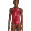 TYR Girls' Atolla Maxfit One Piece Swimsuit 1 TYR Girls' Atolla Maxfit One Piece Swimsuit -TYR Store 7539508019368 red 1a