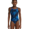 TYR Girls' Diploria Diamondfit One Piece Swimsuit -TYR Store 7539512508584 blue 1a