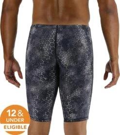 TYR Men's Akurra Thresher Short Jammer Tech Suit Swimsuit -TYR Store 7589009359016 black 3a