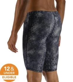 TYR Men's Akurra Thresher Short Jammer Tech Suit Swimsuit -TYR Store 7589009359016 black 5a