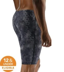 TYR Men's Akurra Thresher Short Jammer Tech Suit Swimsuit -TYR Store 7589009359016 black 6a