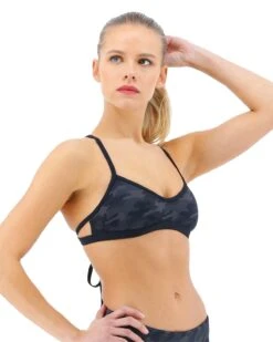 TYR Durafast Elite® Women's Mojave Tieback Top - Blackout Camo -TYR Store BJBCA7A 022 alt04 1