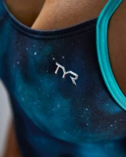 TYR Durafast Elite® Women's Cutoutfit Swimsuit - Cosmic Night -TYR Store CCMN7A 978 alt08