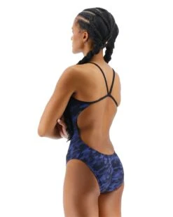 TYR Durafast Elite® Women's Cutoutfit Swimsuit - Midnight Camo -TYR Store CMCM7A 401 alt03