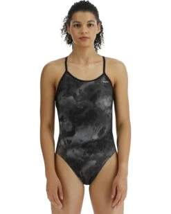 TYR Durafast Elite® Women's Crosscut Tieback Swimsuit - Turbulent