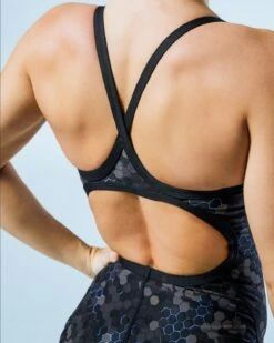 TYR Durafast Elite® Women's Diamond Controlfit Swimsuit - Carbon Hex -TYR Store DFCHX7A 001 alt08