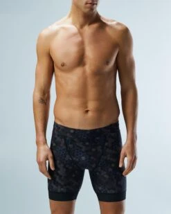 TYR Durafast Elite® Men's Workout Jammer Swimsuit - Carbon Hex -TYR Store SFCHX7A 100 alt07