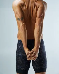 TYR Durafast Elite® Men's Workout Jammer Swimsuit - Carbon Hex -TYR Store SFCHX7A 100 alt10