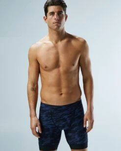 TYR Durafast Elite® Men's Workout Jammer Swimsuit - Midnight Camo -TYR Store SFCM7A 401 alt07