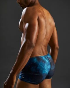 TYR Durafast Elite® Men's Square Leg Swimsuit - Cosmic Night -TYR Store SQCMN7A 978 alt10