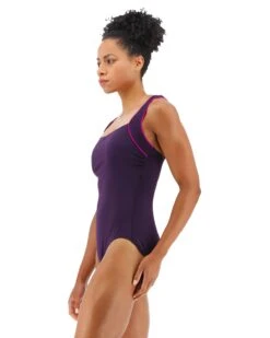 TYR Durafast Elite® Women's Square Neck Controlfit Swimsuit - Solid -TYR Store TSQR7A 782 alt03