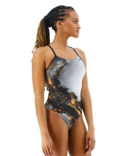 TYR Durafast Elite® Women's Cutoutfit Swimsuit - Pyrite -TYR Store cpyr7a 751 alt05