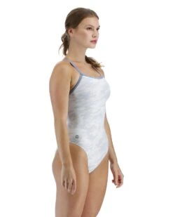 TYR Durafast Elite® Women's Diamondfit Swimsuit - Whiteout Camo -TYR Store dwcm7a 100 alt06
