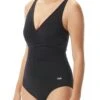 TYR Durafast Elite® Women's V-Neck Zip Controlfit Swimsuit - Solid