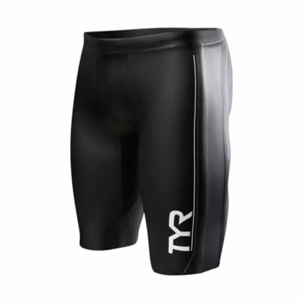TYR Hurricane Cat 1 NEO Mens Black/Gray Neoprene Training And Racing Short - Image 2