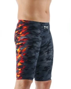 TYR Men’s Venzo™ High-Waist Jammer Swimsuit - Camo Fire 19 TYR Men’s Venzo™ High-Waist Jammer Swimsuit - Camo Fire -TYR Store vzcfhw6a 937 alt06